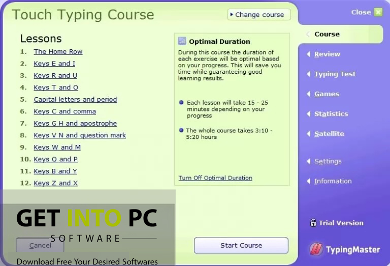 Typing Courses and Lessons