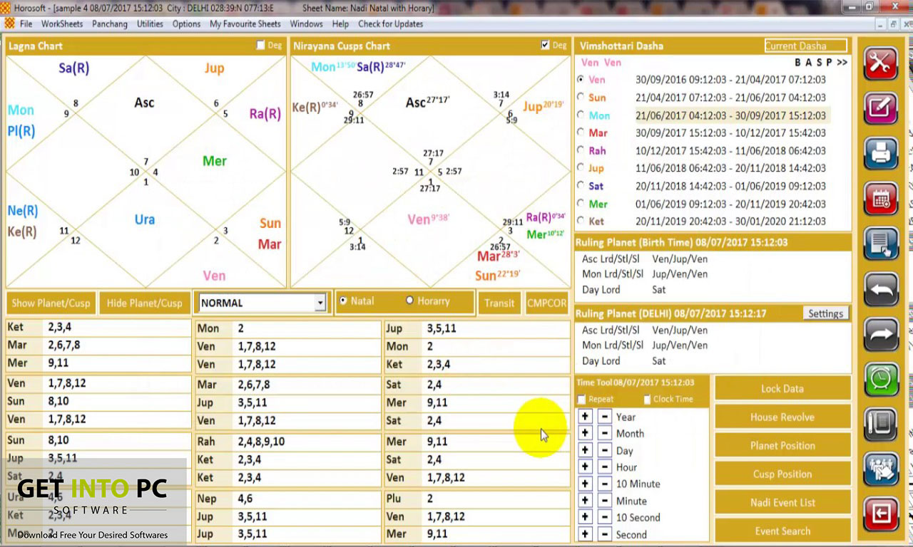 Accurate Birth Chart Generation getintopc