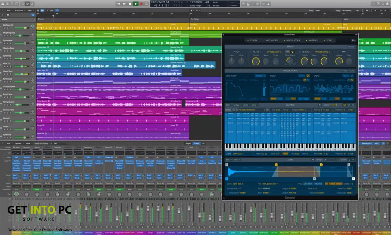 Extensive MIDI Editing and Sequencing