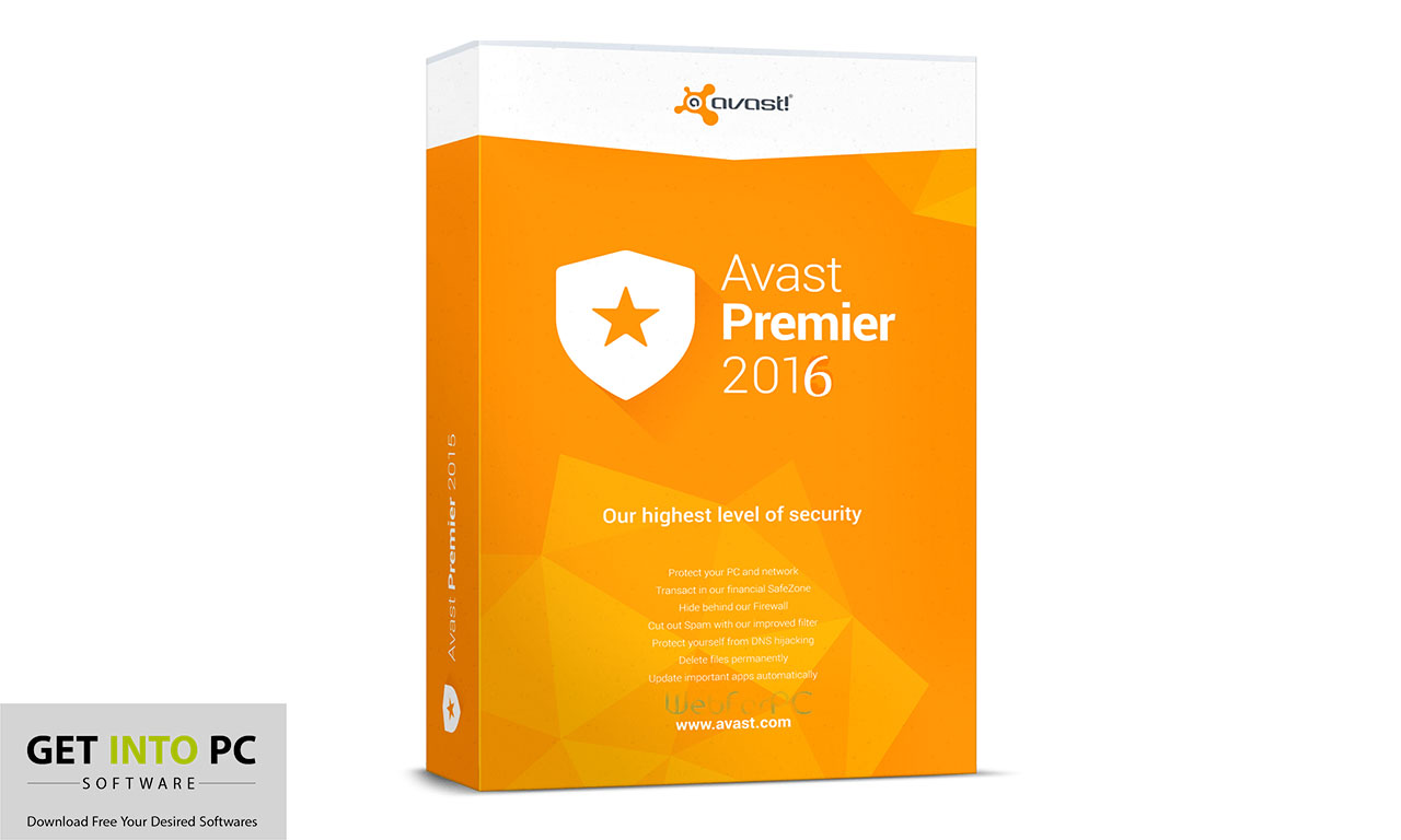Avast Premiere Antivirus 2016 Free Download getintopc